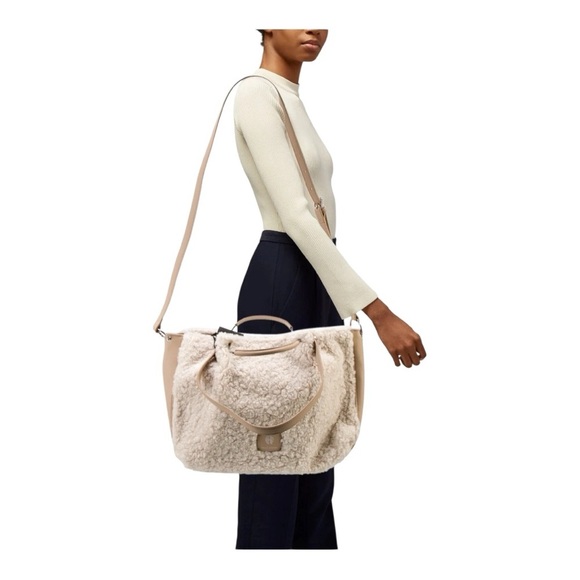 House of Harlow 1960 Sherpa Leather Weekender Bag - Picture 1 of 5